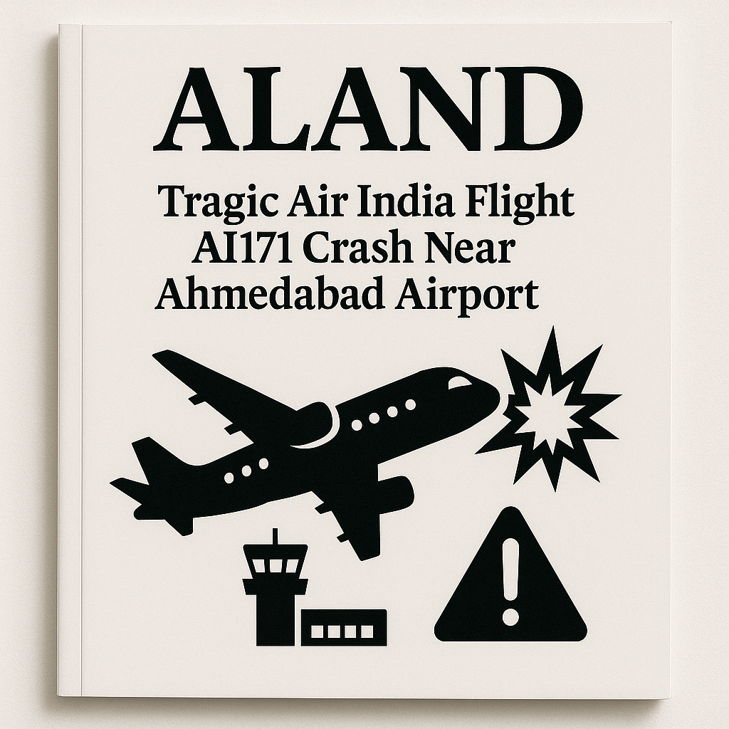  ALAND Magazine Cover – Air India Flight AI171 Crash